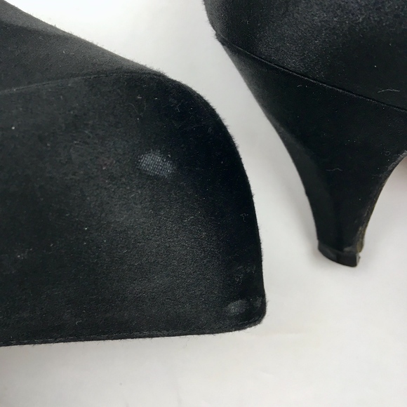 YVES SAINT LAURENT Satin Pointed Toe Heels Size 7 - Picture 8 of 8